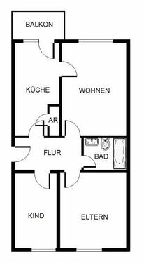 Foto - 3 Zimmer Etagenwohnung in Dortmund