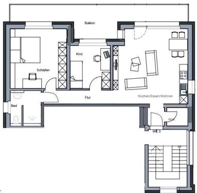 Foto - 2 Zimmer Etagenwohnung in Großostheim