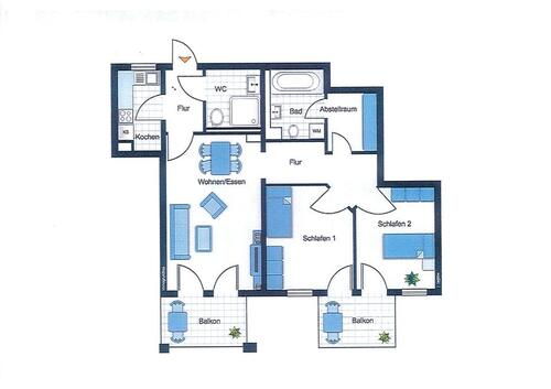 Foto - 3 Zimmer Etagenwohnung in Thannhausen