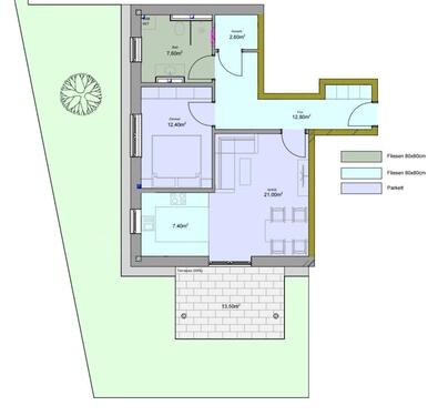 Foto - Moderne 2-Zimmer-Wohnung Neubau KfW40 QNG in Oberviehbach
