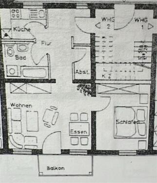 Foto - 2-Zimmer-Wohnung mit Südbalkon im Erdgeschoss