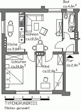 Foto - 3 Zimmer Etagenwohnung zur Miete in Magdeburg