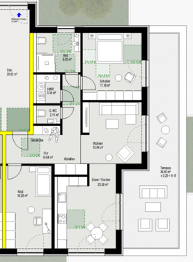 Foto - Neubau OG Wohnung Dachterasse zu Vermieten in Vreden KFW 40