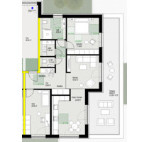 Neubau OG Wohnung Dachterasse zu Vermieten in Vreden KFW 40