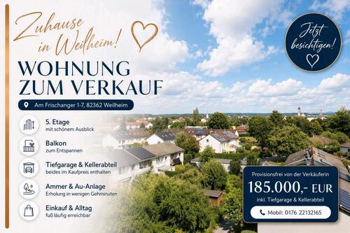 Foto - 2-Zimmerwohnung in Weilheim zum Verkauf