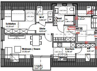 Foto - Dachgeschoßwohnung in Bocholt zur Miete
