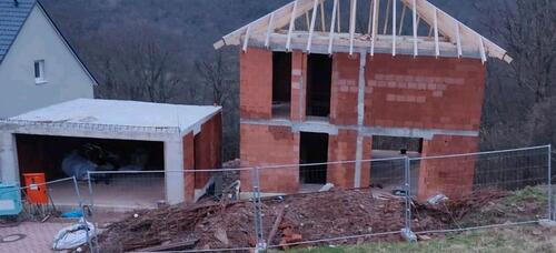 Foto - Rohbau (Einfamilienhaus mit Doppelgarage), Wertheim - Hofgarten