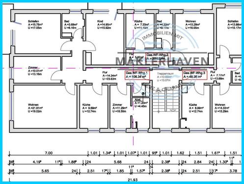 Foto - 2 Zimmer Etagenwohnung zur Miete in Wilhelmshaven