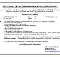 Sonnige und Komfortable 3- Raum Wohnung - Zella-Mehlis