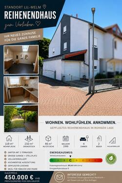 Foto - Schönes Reihenendhaus mit toller Lage in LU.-Melm