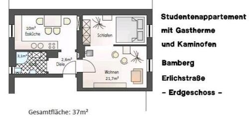 Foto - 1-Zimmerwohnung - 140.000,00&nbsp;EUR Kaufpreis, ca.&nbsp; 37,00&nbsp;m&sup2;