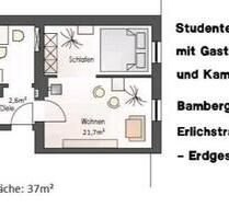 1-Zimmerwohnung - 140.000,00&nbsp;EUR Kaufpreis, ca.&nbsp; 37,00&nbsp;m&sup2; in Bamberg (PLZ: 96050) Gereuth