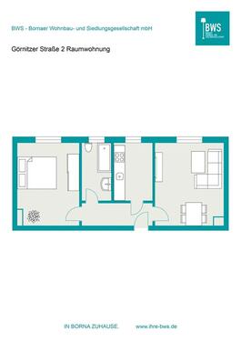 Foto - Etagenwohnung in Borna zur Miete