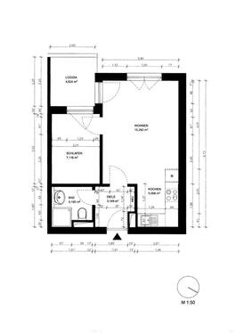 Foto - 1.5 Zimmer Erdgeschoßwohnung zur Miete in Darmstadt