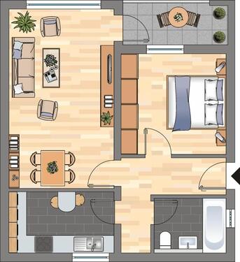 Foto - 2 Zimmer Etagenwohnung zur Miete in Oldenburg