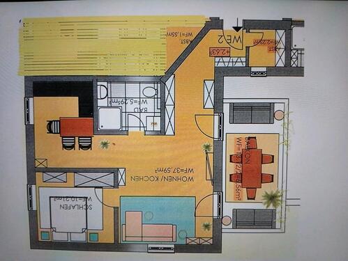Foto - 2 Zimmer Dachgeschoßwohnung in Weihmichl