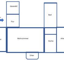 EG-Wohnung 75qm in Villa in 32130 Enger