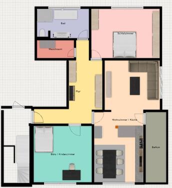 Foto - 3-Zimmer Wohnung auf dem Land - Erstbezug nach Komplettsanierung