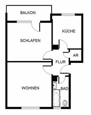 Foto - 2 Zimmer Etagenwohnung zur Miete in Mannheim