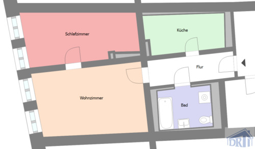 Foto - 2 Zimmer Etagenwohnung zur Miete in Zittau