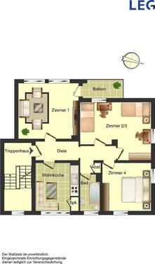 Foto - 3.5 Zimmer Etagenwohnung zur Miete in Waltrop