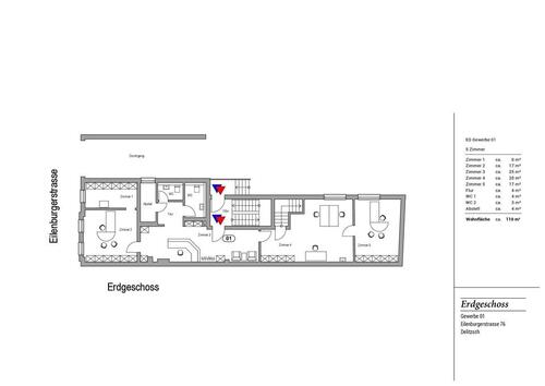 Foto - Großzügige Büro-oder Praxisflächen in der Eilenburgerstraße zu vermieten