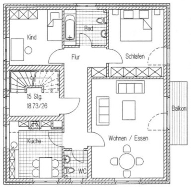 Foto - 3 Zimmer Etagenwohnung zur Miete in Wesel
