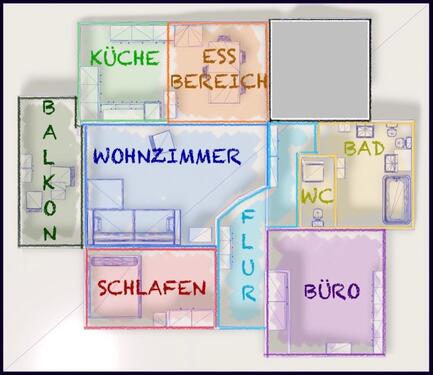 Foto - Terrassenwohnung in Karlsruhe zur Miete