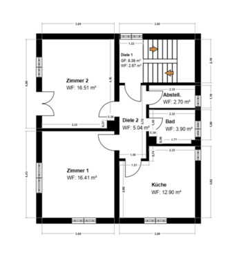 Foto - 3-Zimmer-Wohnung mit großzügiger Nutzfläche, nur 350 m zur S-Bahn