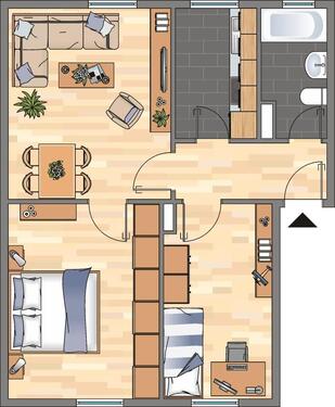 Foto - 3 Zimmer Erdgeschoßwohnung zur Miete in Hamm