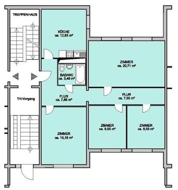 Foto - Für die ganze Familie: familienfreundliche 4-Zimmer-Wohnung in der obersten Etage