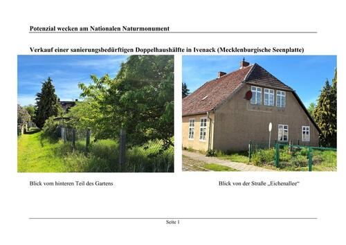 Foto - 5 Zimmer Doppelhaushälfte zum Kaufen in Stavenhagen