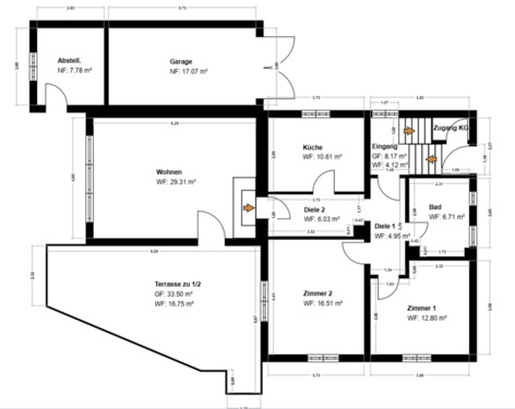 Foto - Geplfegte 3 Zimmer Wohnung, Traumhafte Garten, 350m zur S-Bahn