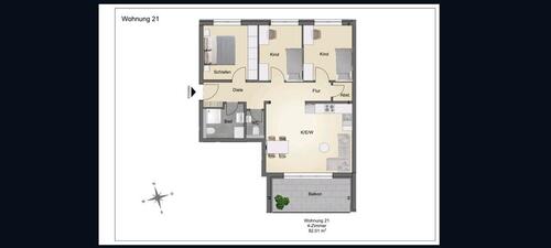 Foto - 4 Zimmer Etagenwohnung zur Miete in Trossingen