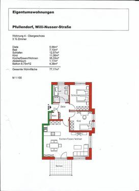 Foto - Pfullendorf Wohnung 3,5 Zi. - 850,00 EUR Kaltmiete,