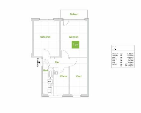 Foto - 3 Zimmer Etagenwohnung zur Miete in Dresden