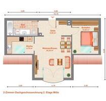 Gepflegte 2-Zimmer-Wohnung - 600,00&nbsp;EUR Kaltmiete, ca.&nbsp; 47,00&nbsp;m&sup2; in Schwabach (PLZ: 91126)