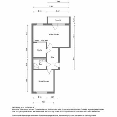 Foto - 2 Zimmer Erdgeschoßwohnung zur Miete in Zwickau