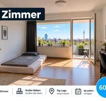 1 Zimmer Berlin mit großem Balkon