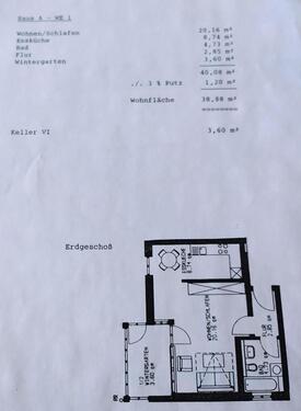 Foto - 1.5 Zimmer Erdgeschoßwohnung in Eggenfelden