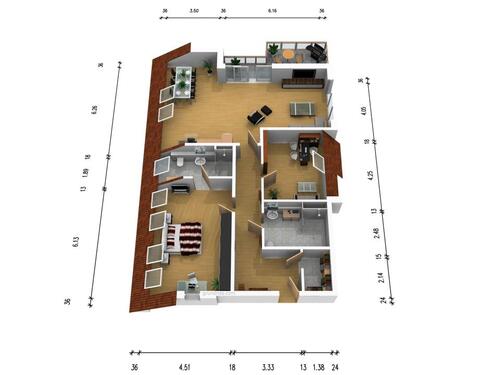Foto - 3 Zimmer Dachgeschoßwohnung in Siegen