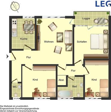 Foto - 4 Zimmer Etagenwohnung zur Miete in Osnabrück