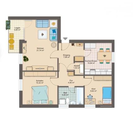 Foto - Attraktive 3 Zimmer Wohnung in Westerstede