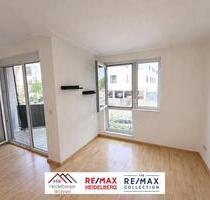 Gut belichtete 1-Zimmer-Wohnung mit 33 m² und Balkon nahe dem Stadtzentrum im 1. OG - Wiesloch