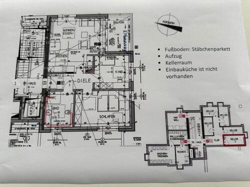 Foto - 1 Wohnung in WD, 3 Zi.KB zum 1.03.2026 zu vermieten