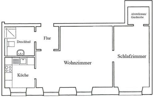 Foto - Etagenwohnung zur Miete in Stralsund