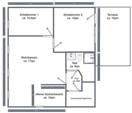 Foto - Stilvolle 3-Zimmer-EG-Wohnung in zentraler Lage, Erstbezug