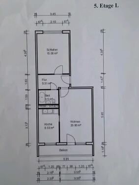 Foto - 2 Zimmer Dachgeschoßwohnung zur Miete in Magdeburg