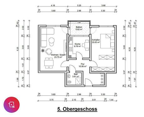 Foto - 2 Zimmer Etagenwohnung in Schweinfurt