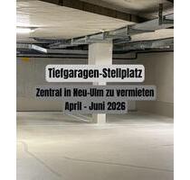 Tiefgaragen-Stellplatz 3 Monate Zentrum Neu-Ulm